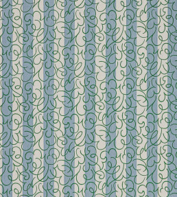 Flo Stripe Fabric - Mist/Jade Mist/Jade