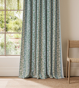 Flo Stripe Fabric - Mist/Jade Mist/Jade
