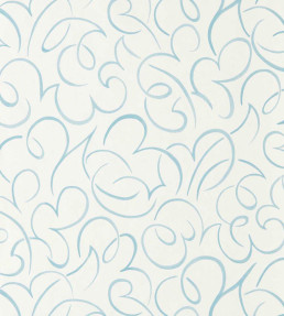 Flo Swirl Wallpaper - Cornflower Cornflower
