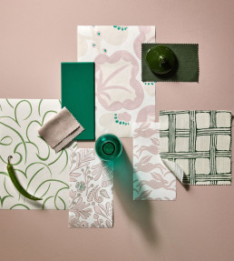 Flo Swirl Wallpaper - Pine Pine