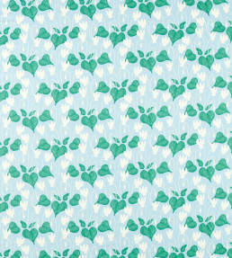 Flower Of Love Fabric - Sky Sky