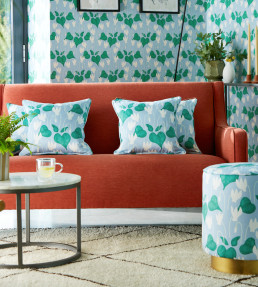 Flower Of Love Fabric - Sky Sky