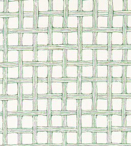 Fretwork Print Fabric - Forest Forest