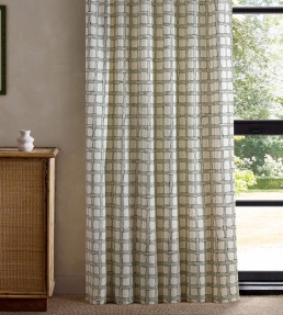Fretwork Print Fabric - Forest Forest