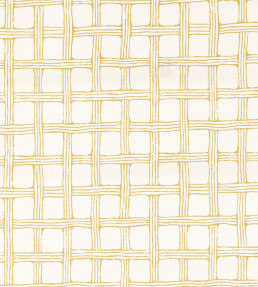 Fretwork Print Fabric - Honey Honey