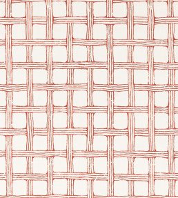 Fretwork Print Fabric - Ladybird Red Ladybird Red