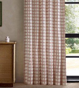 Fretwork Print Fabric - Ladybird Red Ladybird Red