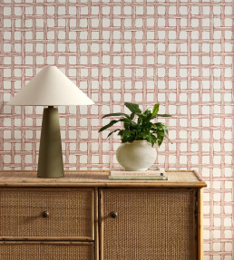 Fretwork Wallpaper - Ladybird Red Ladybird Red