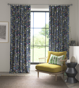Garden of Eden Fabric - Midnight Midnight
