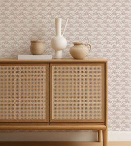 Hares Wallpaper - Lilac Lilac