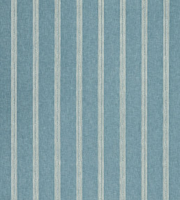 Harvest Stripe Fabric - Cornflower Cornflower
