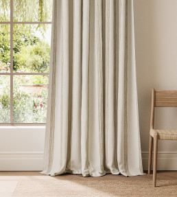 Harvest Stripe Fabric - Pebble Pebble