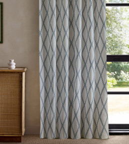 Hayloft Embroidery Fabric - Denim Denim