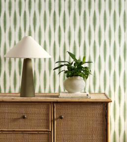 Kasuri Wallpaper - Pine Pine