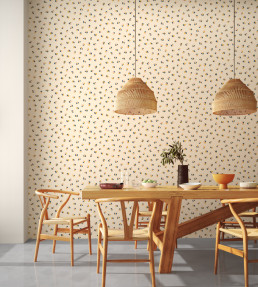 Leopard Dots Wallpaper - Pebble / Milkshake Pebble / Milkshake