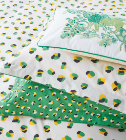 Leopard Dots Bedding Set, Pebble & Mint Leaf Pebble & Mint Leaf