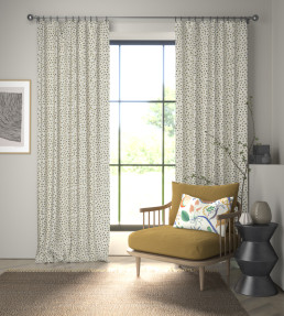 Leopard Dots Fabric - Pebble / Sage Pebble / Sage