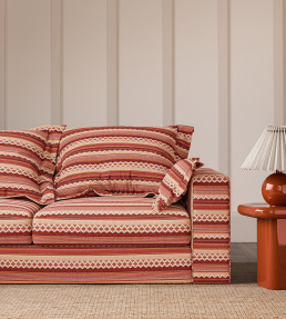 Lock Stitch Fabric - Chilli/Ladybird Red/Blush Chilli/Ladybird Red/Blush
