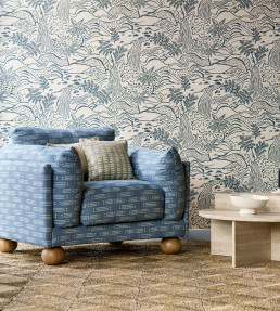 Matchsticks Fabric - Denim Denim