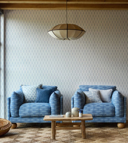 Matchsticks Wallpaper - Denim Denim