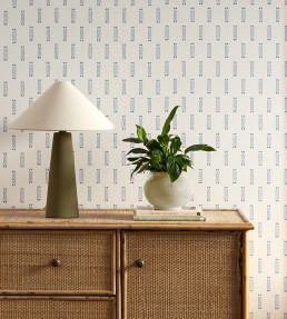 Matchsticks Wallpaper - Denim Denim