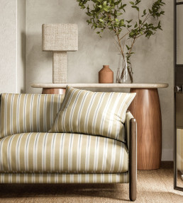 Melton Stripe Fabric - Sand Sand