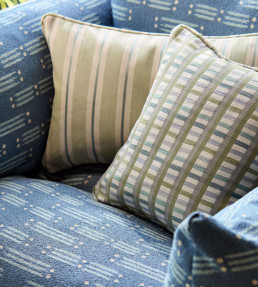 Melton Stripe Fabric - Seaglass Seaglass