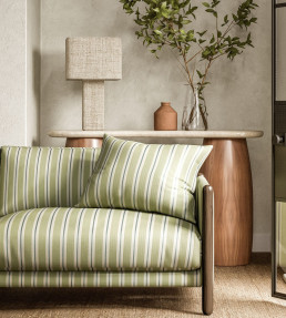 Melton Stripe Fabric - Seaglass Seaglass