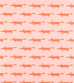 Midi Fox Fabric - Milkshake / Rose Milkshake / Rose