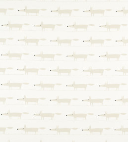 Midi Fox Fabric - Snow Snow