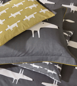 Mr Fox Bedding Set, Charcoal Charcoal