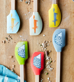 Mr Fox Silicone Spatula, Grey Grey