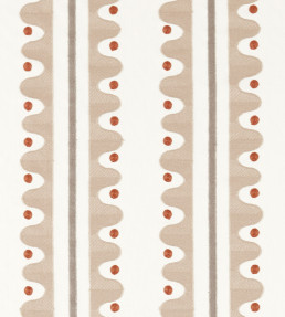 Oakham Embroidery Fabric - Mushroom Mushroom