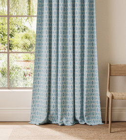 Owl & Butterfly Fabric - Denim Denim