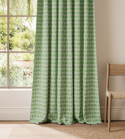 Owl & Butterfly Fabric - Pea Green Pea Green