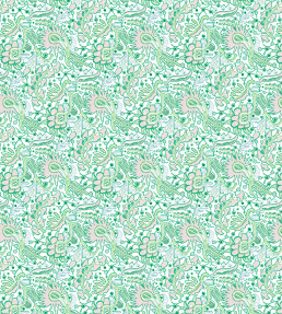 Pomona Fabric - Lilac/Jade Lilac/Jade