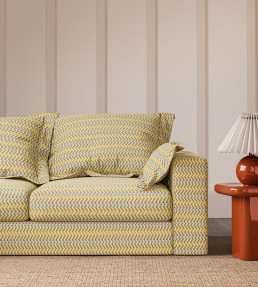 Pomona Zigzag Fabric - Honey/Cornflower Honey/Cornflower