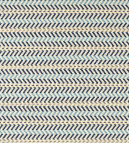 Pomona Zigzag Fabric - Indigo/Coast Blue Indigo/Coast Blue