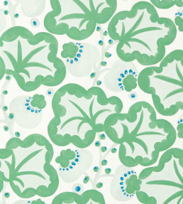 Poppy Pod Wallpaper - Jade Jade
