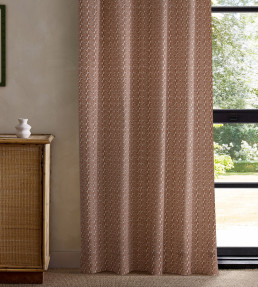 Raft Stripe Print Fabric - Rust Rust