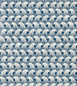 Ride The Wave Wallpaper - Denim Denim