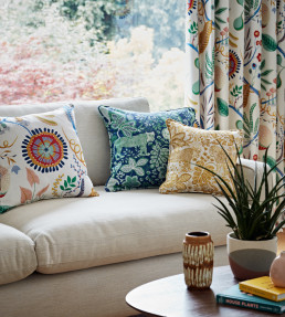 Rumble In The Jungle Fabric - Midnight / Mint Leaf Midnight / Mint Leaf