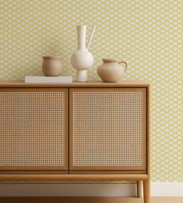 Scallop Frill Wallpaper - Buttercup Buttercup