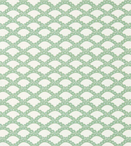 Scallop Frill Wallpaper - Jade Jade