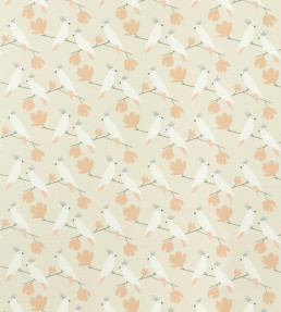 Love Birds Fabric - Blush Blush