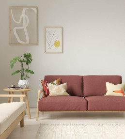 Esala Plains Fabric - Cramberry Cramberry