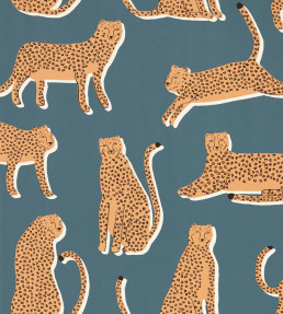 Lionel Wallpaper - Denim Denim