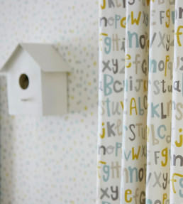 Letters Play Fabric - Hemp / Biscuit / Paper Hemp / Biscuit / Paper