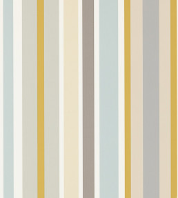 Jelly Tot Stripe Wallpaper - Slate / Biscuit / Maize Slate / Biscuit / Maize