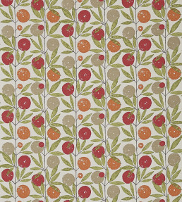 Blomma Fabric - Tangerine / Chilli / Citrus Tangerine / Chilli / Citrus